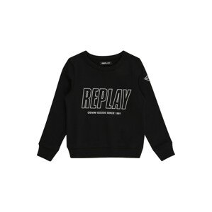 REPLAY & SONS Tréning póló  fekete / fehér