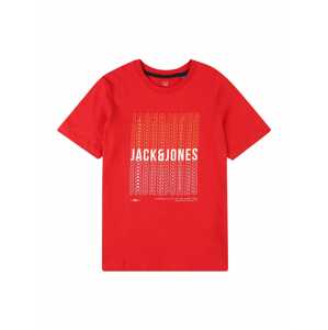 Jack & Jones Junior Póló 'Cyber'  sáfrány / piros / fehér