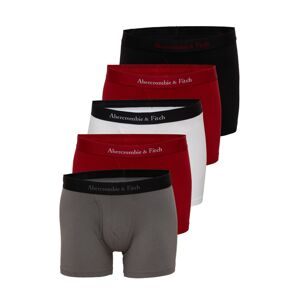 Abercrombie & Fitch Boxeralsók  taupe / rubinvörös / fekete / fehér