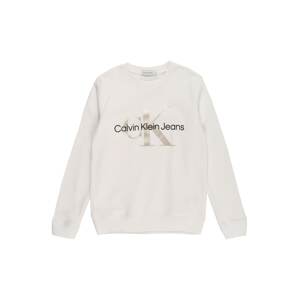 Calvin Klein Jeans Tréning póló  bézs / fekete / gyapjúfehér