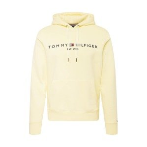TOMMY HILFIGER Tréning póló  világos sárga / sötétkék / fehér / piros