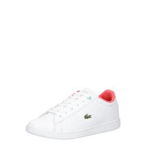 LACOSTE Sportcipő  fehér / világoszöld / tűzpiros / neon-rózsaszín
