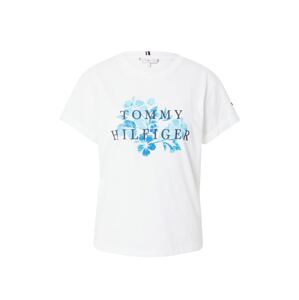 TOMMY HILFIGER Póló  fehér / kék / világoskék / fekete