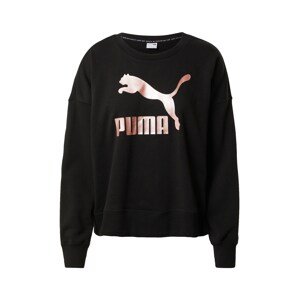 PUMA Tréning póló  fekete / rózsaszín arany