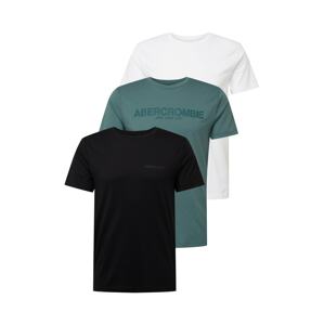Abercrombie & Fitch Póló  zöld / fekete / fehér