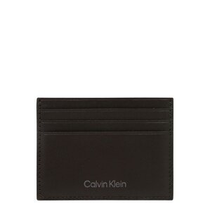 Calvin Klein Pénztárcák 'VITAL'  sötét barna / ezüst
