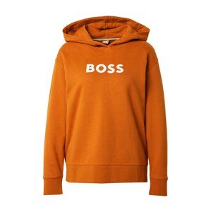 BOSS Orange Tréning póló 'Edelight'  sötét narancssárga / fehér