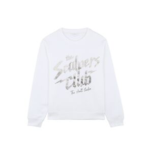 Scalpers Tréning póló 'Scalpers Club'  szürke / fehér