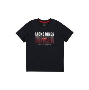 Jack & Jones Junior Póló 'Cyber'  tengerészkék / fehér / világospiros