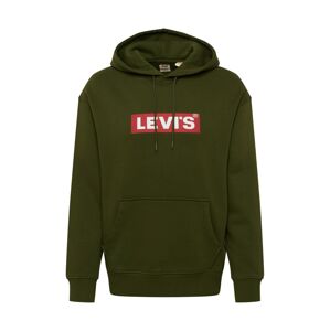 LEVI'S Tréning póló  sötétzöld / piros / fehér