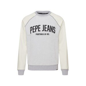 Pepe Jeans Tréning póló 'DALTON'  szürke melír / piszkosfehér / fekete