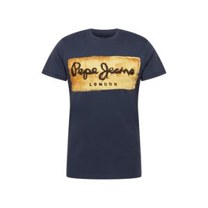 Pepe Jeans Póló 'Charing'  tengerészkék / mustár / világos sárga / fekete