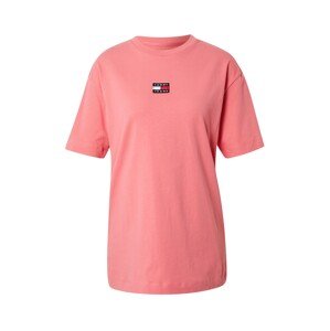 Tommy Jeans Oversize póló  rózsaszín / fehér / piros / tengerészkék