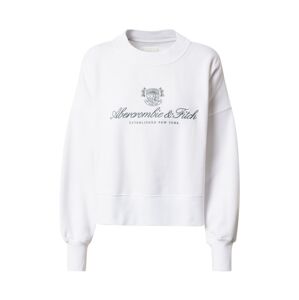Abercrombie & Fitch Tréning póló  fehér / sötétszürke