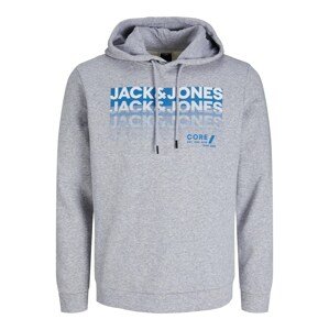 JACK & JONES Tréning póló 'Booster'  kék / fehér / szürke melír