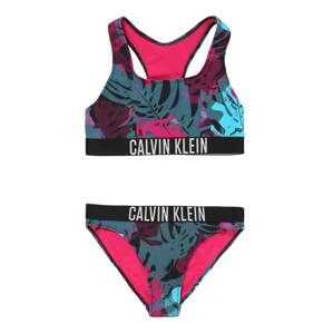 Calvin Klein Swimwear Bikini 'Intense Power'  égkék / világosszürke / ciklámen / fekete