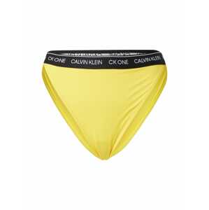 Calvin Klein Swimwear Bikini nadrágok  sárga / fekete / fehér