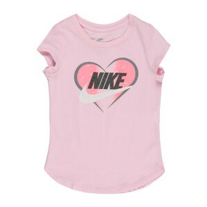 Nike Sportswear Póló 'SEASONAL HEART'  világos-rózsaszín / fehér / fekete / rózsaszín