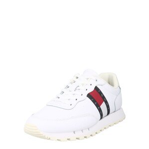 Tommy Jeans Rövid szárú edzőcipők  fehér / fekete / piros