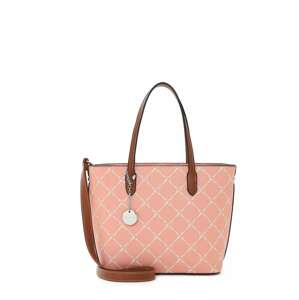 TAMARIS Shopper táska 'Anastasia'  rózsaszín / fekete / fehér