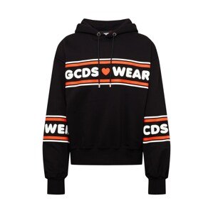 GCDS Sweatshirt  fekete / fehér / narancs