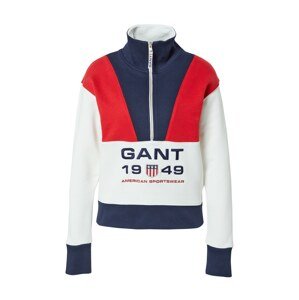 GANT Tréning póló  fehér / piros / tengerészkék