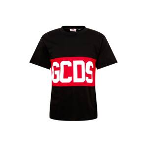 GCDS Póló  fekete / piros / fehér