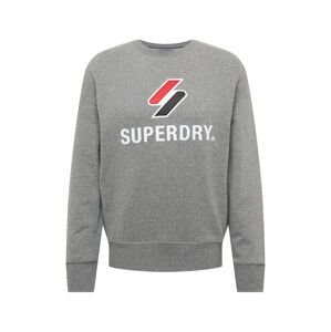 Superdry Tréning póló  szürke / fehér / piros / fekete