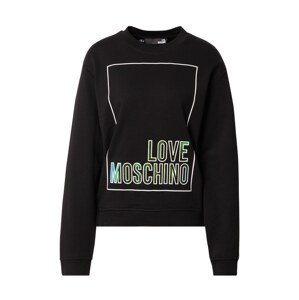 Love Moschino Tréning póló  fűzöld / fekete / fehér
