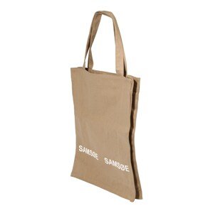 Samsoe Samsoe Shopper táska 'LUCA'  világosbarna / fehér
