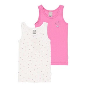 SCHIESSER Trikó és alsó póló  fehér / rózsaszín / fekete / sötétzöld
