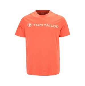 TOM TAILOR Men + Póló  narancs / fehér