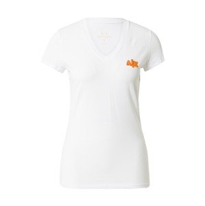 ARMANI EXCHANGE Póló  fehér / narancs