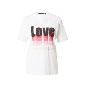 Love Moschino Póló  rózsaszín / rózsaszín / púder / fekete / fehér