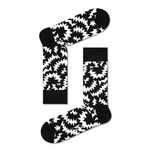 Happy Socks Zokni 'Zigzag'  fekete / fehér