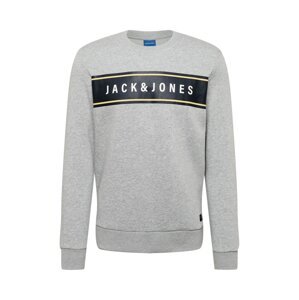 JACK & JONES Tréning póló 'MAST'  pasztellsárga / szürke / fekete / fehér