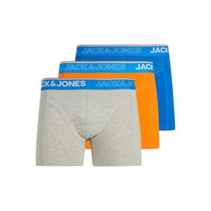 JACK & JONES Boxeralsók 'ARUBA'  kék / szürke melír / narancs