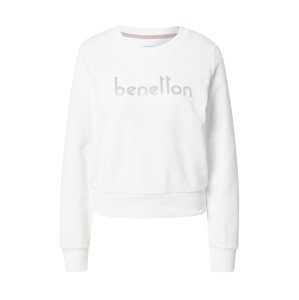 UNITED COLORS OF BENETTON Tréning póló  fehér / ezüst