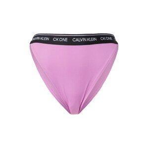Calvin Klein Swimwear Bikini nadrágok  lila / fekete / fehér