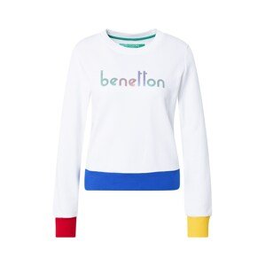 UNITED COLORS OF BENETTON Tréning póló  fehér / királykék / sárga / piros / smaragd