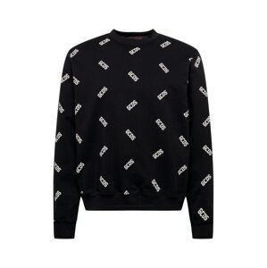 GCDS Sweatshirt  fekete / fehér