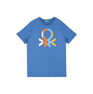 UNITED COLORS OF BENETTON Póló  kék / világoskék / fehér / narancs / sárga