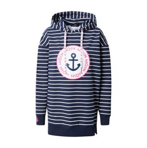 Zwillingsherz Tréning póló 'Heather'  tengerészkék / rózsaszín / fehér