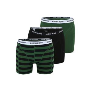 BJÖRN BORG Boxeralsók  zöld / fekete / fehér