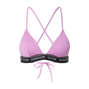 Calvin Klein Swimwear Bikini felső  lila / fekete / fehér