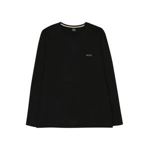 BOSS Orange Póló 'Mix&Match LS-Shirt R'  fekete / fehér