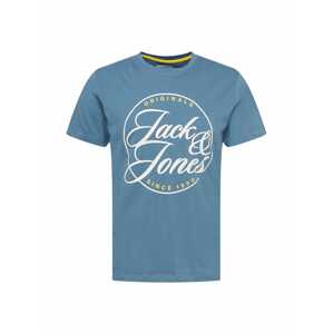 JACK & JONES Póló 'TRUCE'  kék / fehér / sárga