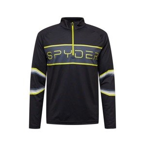 SPYDER Sport szabadidős felsők 'PARAMOUNT'  fekete / sötétszürke / fehér / limone