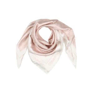 Calvin Klein Kendő  fehér / pasztell-rózsaszín