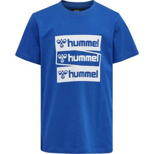 Hummel Póló 'Karlo'  kék / fehér